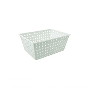 Cesta Organizadora 13,5 L Retangular Plástico Cor Eco Natural Linha Flora Coza Eco Natural
