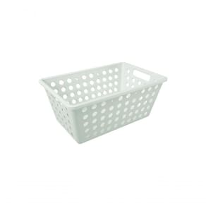 Cesta Organizadora 4,7 L Retangular Plástico Cor Eco Natural Linha Flora Coza Eco Natural