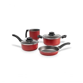 Jogo De Panelas Com 4 Peças - Ruby - Brinox Vermelho Brinox