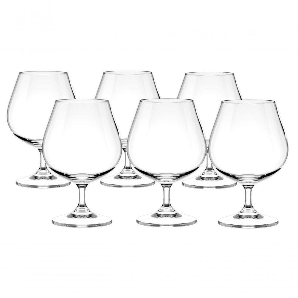 Taça Avulsa Conhaque Haus Concept 400ml Em Titânio (cristal Ecológico) Haus Concept Cristal