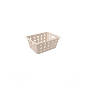 Cesta Pequena Organizadora 1,5 L Retangular Plástico Cor Areia Coast Linha Flora Coza Areia Coast
