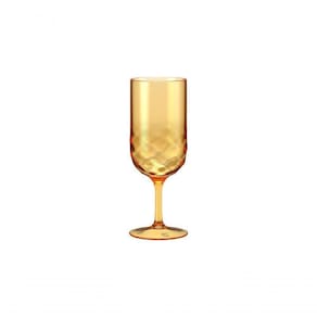 Taça 300 Ml Plástico Cor Laranja Flame Linha Wave Coza Laranja