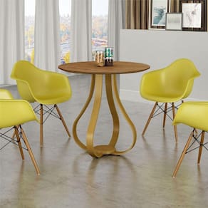 Mesa Alice Gourmet Cor Amêndoa
