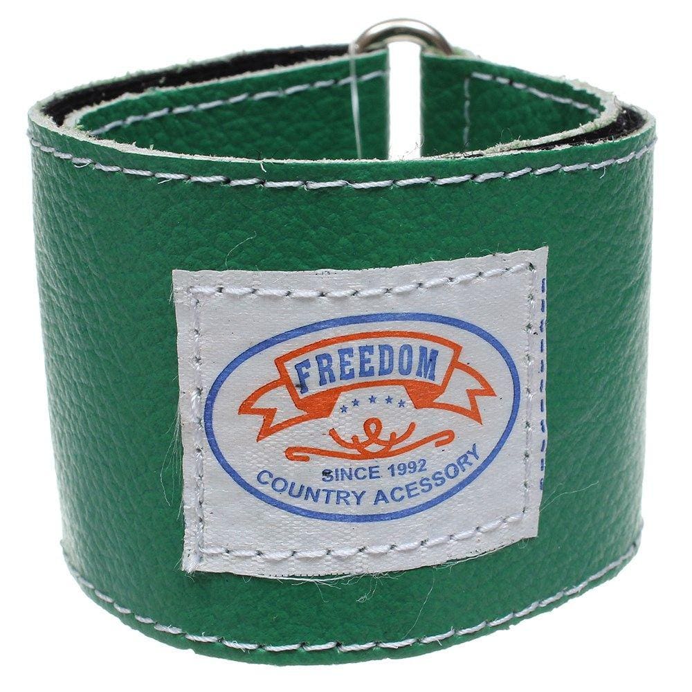 Munhequeira de Couro Verde Freedom 32026