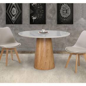 Mesas De Jantar Cone Cor Off White Diâmetro 90cm