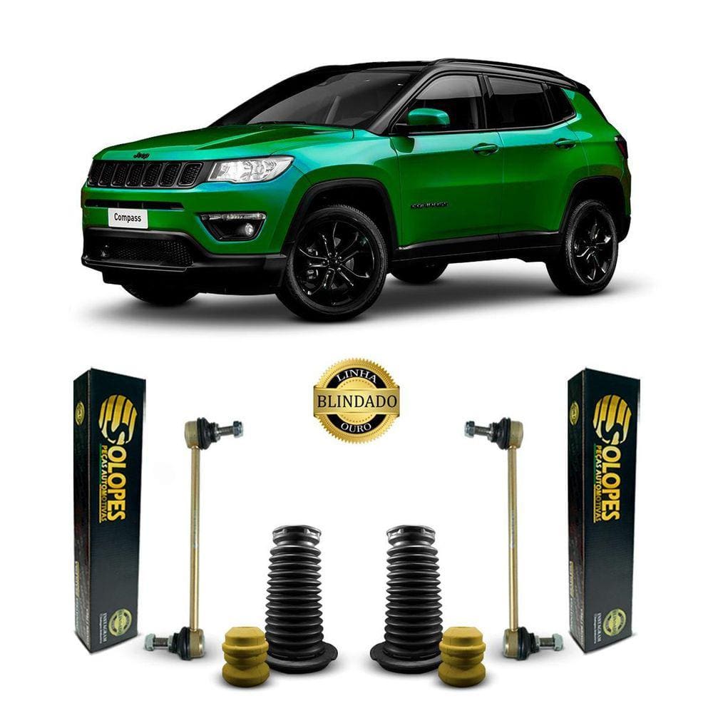 2 Kit Bieleta Dianteira Compass Blindado