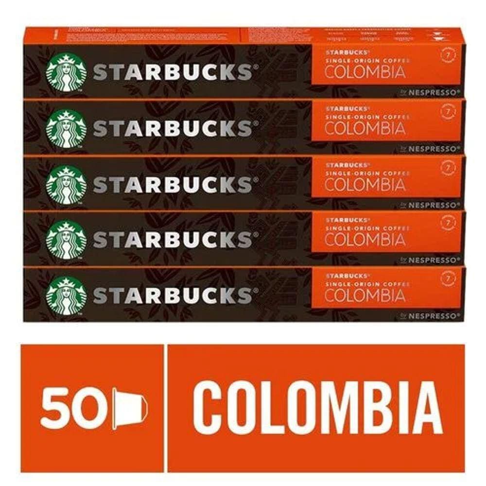 Kit Café Colômbia By Nespresso Starbucks = 50 Caps