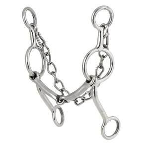 Freio Bolinha Inox Bocal Liso e Barbela Bronc-Steel 25968