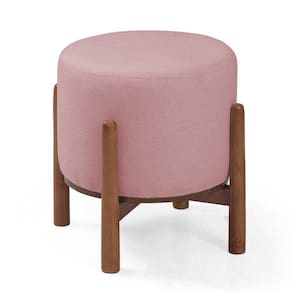 Puff Multiuso Orion Cor Linho Rosa