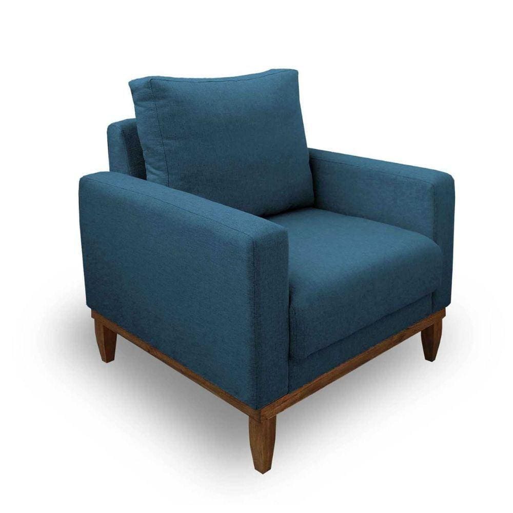 Poltrona Sara Cor Linho Azul