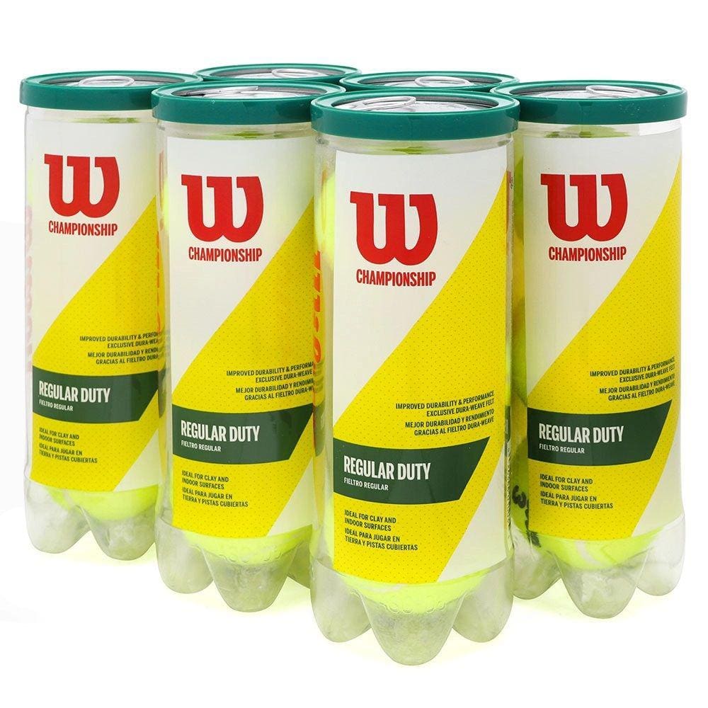 Bolas de Tênis Wilson Championship Saibro RD - 6 Tubos