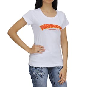 Camiseta T-Shirt Feminina Branca Wrangler 25972