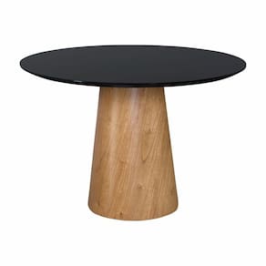 Mesas De Jantar Cone Cor Preto Diâmetro 1,20m