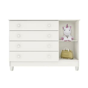 Cômoda de Bebê Fraldário Gran Selena Carolina Baby Branco