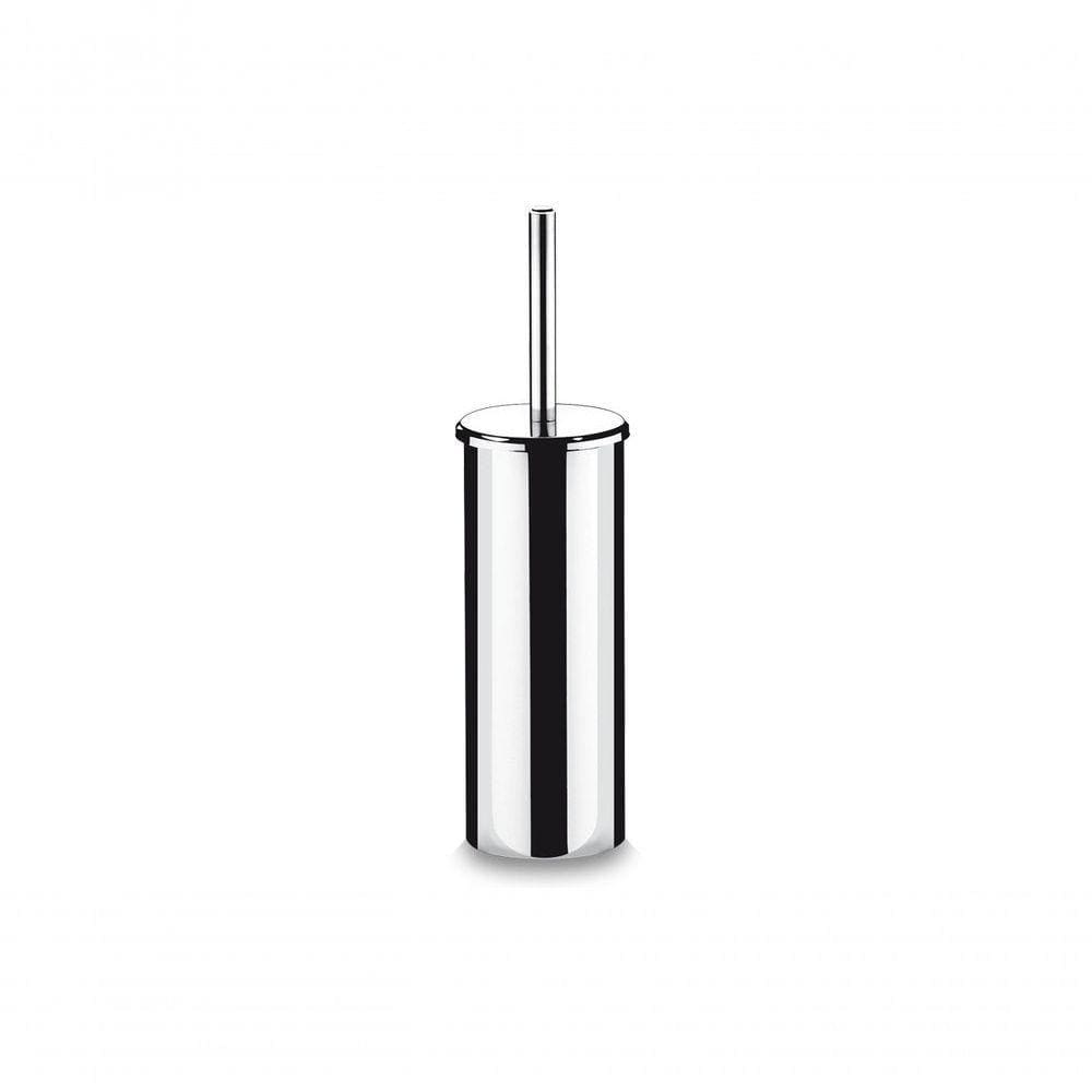 Suporte Inox Com Escova Para Banheiro Decorline Banheiro ø 10,5 X 39 Cm Suporte Inox Com Escova