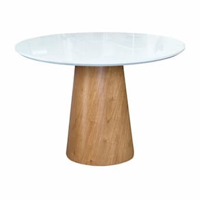 Mesas De Jantar Cone Cor Branco Diâmetro 1,20m