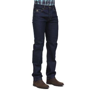 Calça Jeans Masculina Tradicional com Elastano Azul Escuro Os Vaqueiros 32226