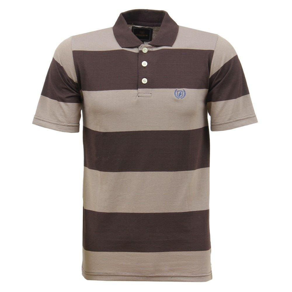 Camisa Masculina Gola Polo Marrom Dock`s 33047