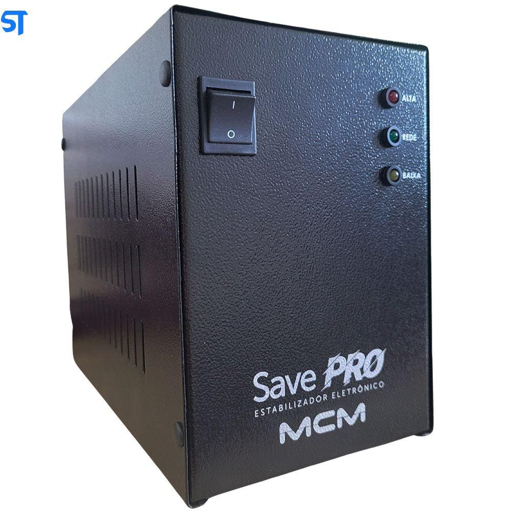 Estabilizador Save Pro -MCM 2000va Biv/115v Com 4 Tomadas