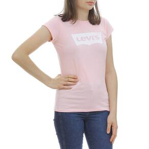 Camiseta Feminina Infantil Estampada Rosa Levi`s 29997