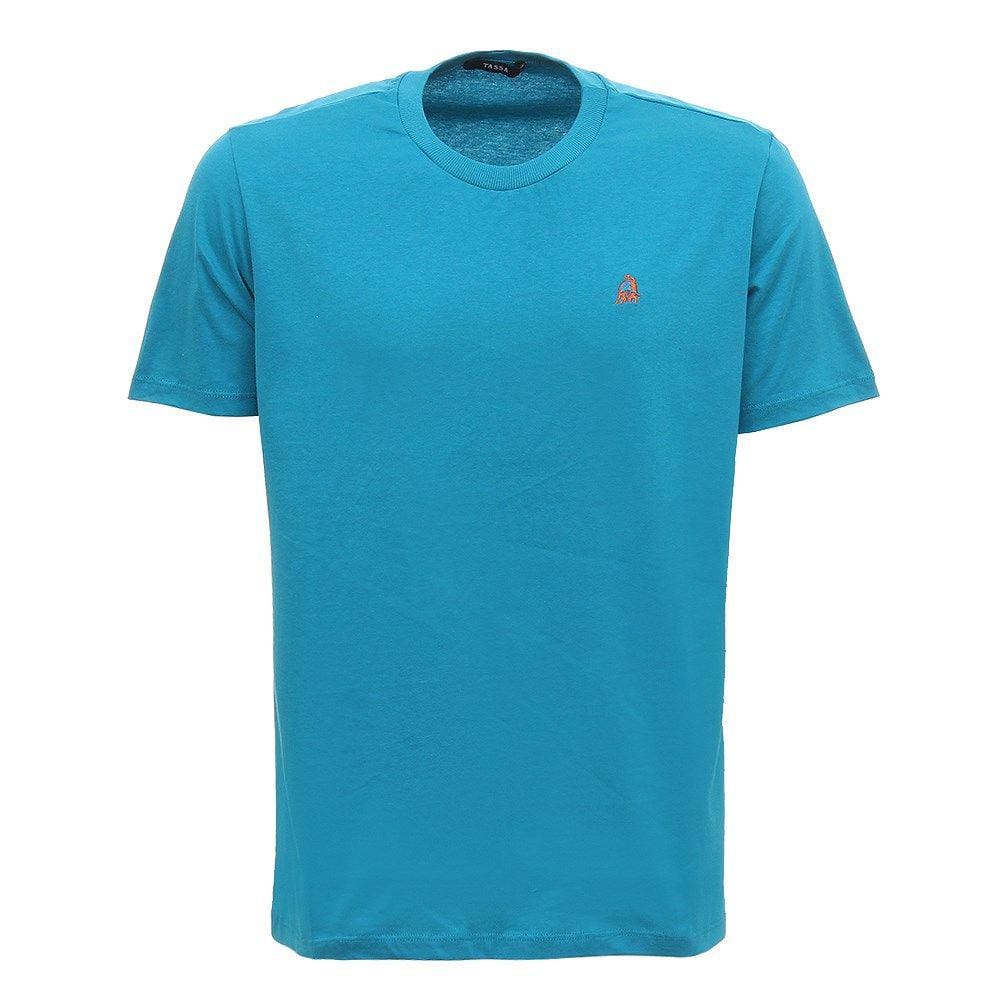 Camiseta Básica Masculina Verde Turquesa Tassa 29920