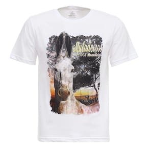 Camiseta Muladeiros Branca Masculina Texas Diamond 27848