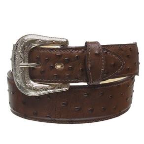Cinto Country com Detalhe Avestruz Cow Way 32919
