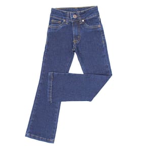 Calça Flare Infantil Feminina Azul com Elastano Dock`s 33058