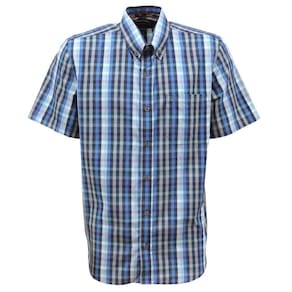 Camisa Masculina Manga Curta Xadrez Azul All Hunter 33317