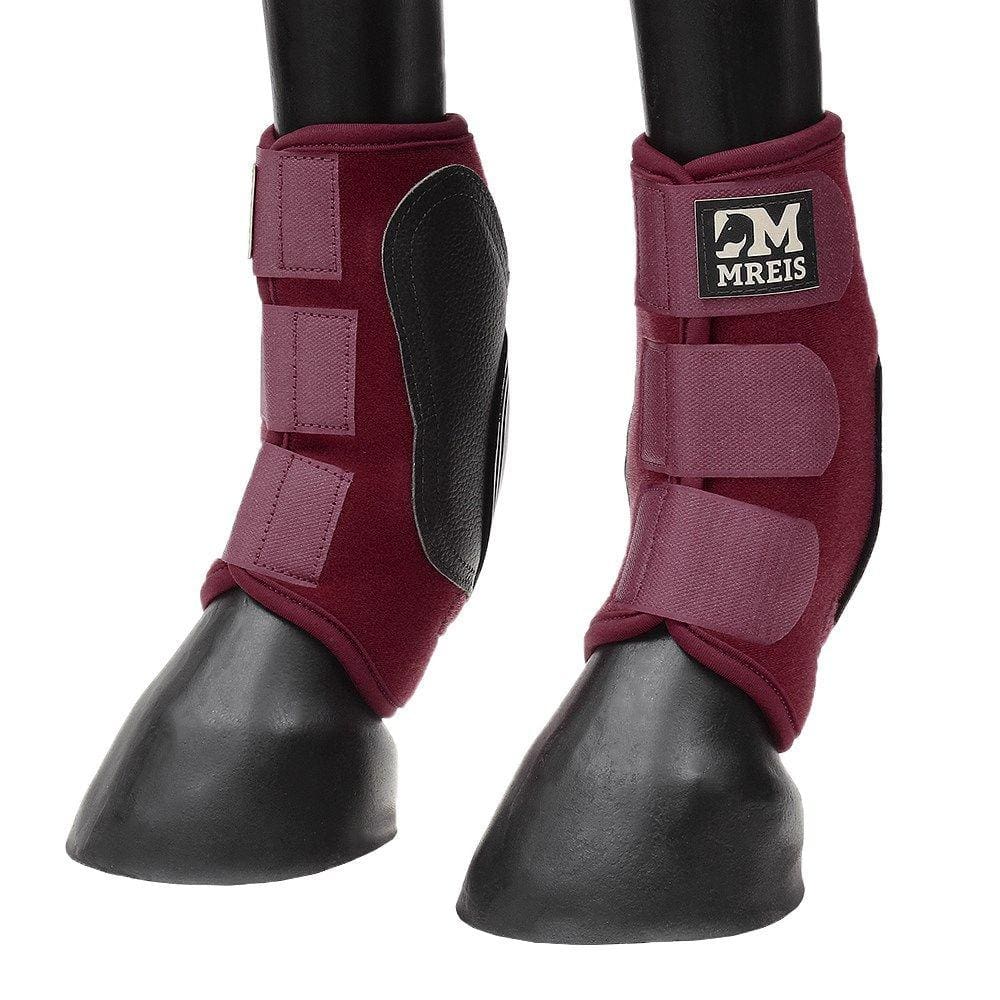 Skid Boot Médio para Cavalo em Neoprene Vinho Mreis 31644