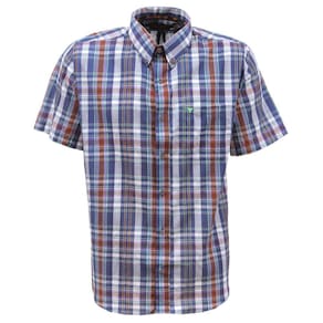 Camisa Masculina Manga Curta Xadrez Azul All Hunter 33330