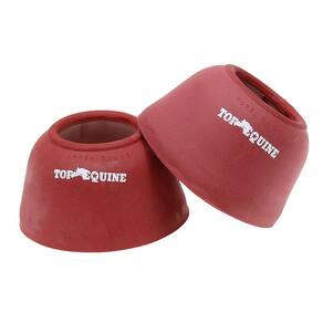 Cloche de Borracha Vermelho para Cavalo Top Equine 28454
