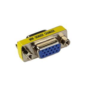 Adaptador Emenda DB15 Pinos Fêmea X Fêmea Para Cabos VGA RGB ChipSCE 033-0010