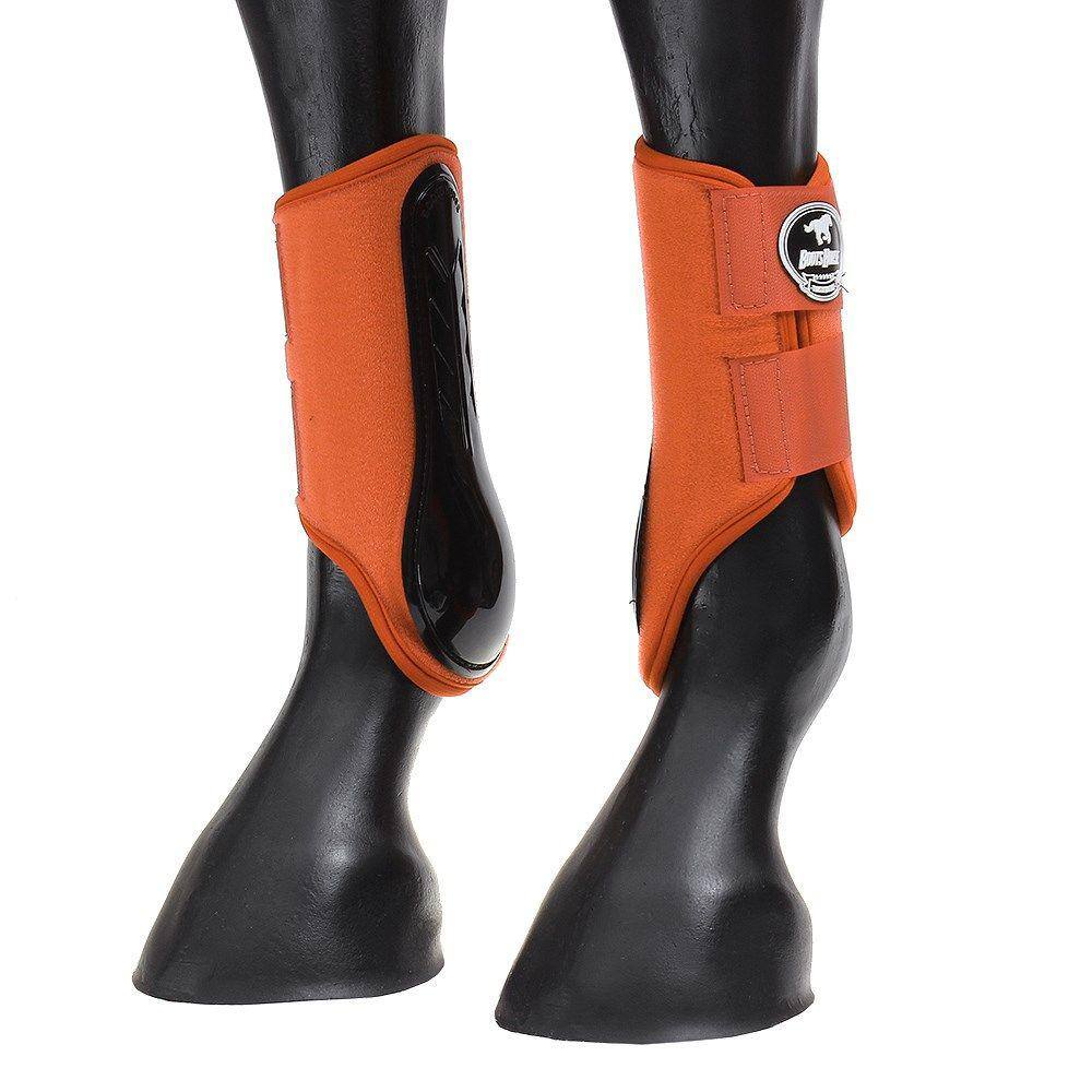 Caneleira Lateral Boots Horse Neoprene Laranja 26914