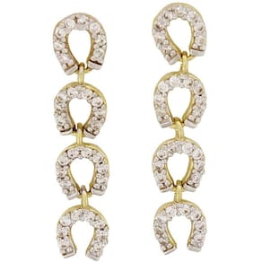 Brinco Ferraduras com Strass Espora Country 20965