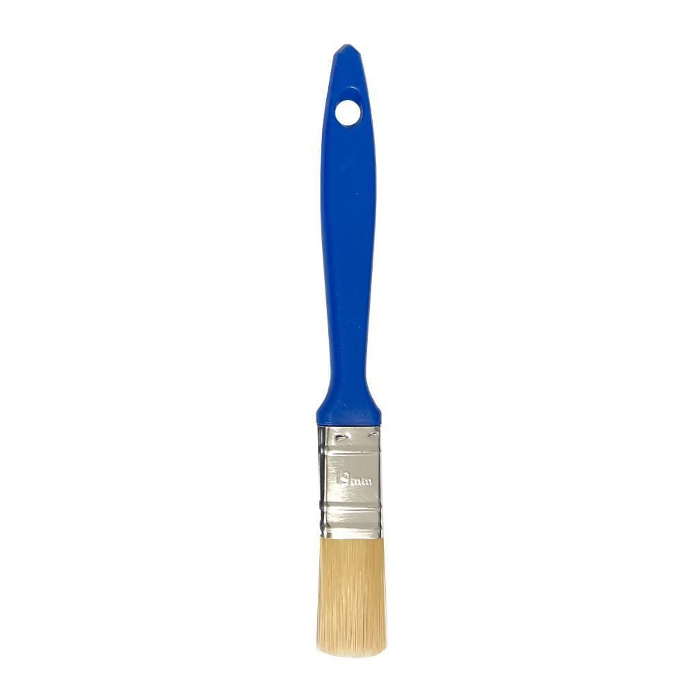 Trincha 1/2 Sintetica Branca Cabo Azul Referencia 602 Pincéis Compel
