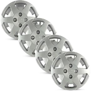 Jogo 4 Calota Modelo Original Meriva Prata Aro 14 Grid