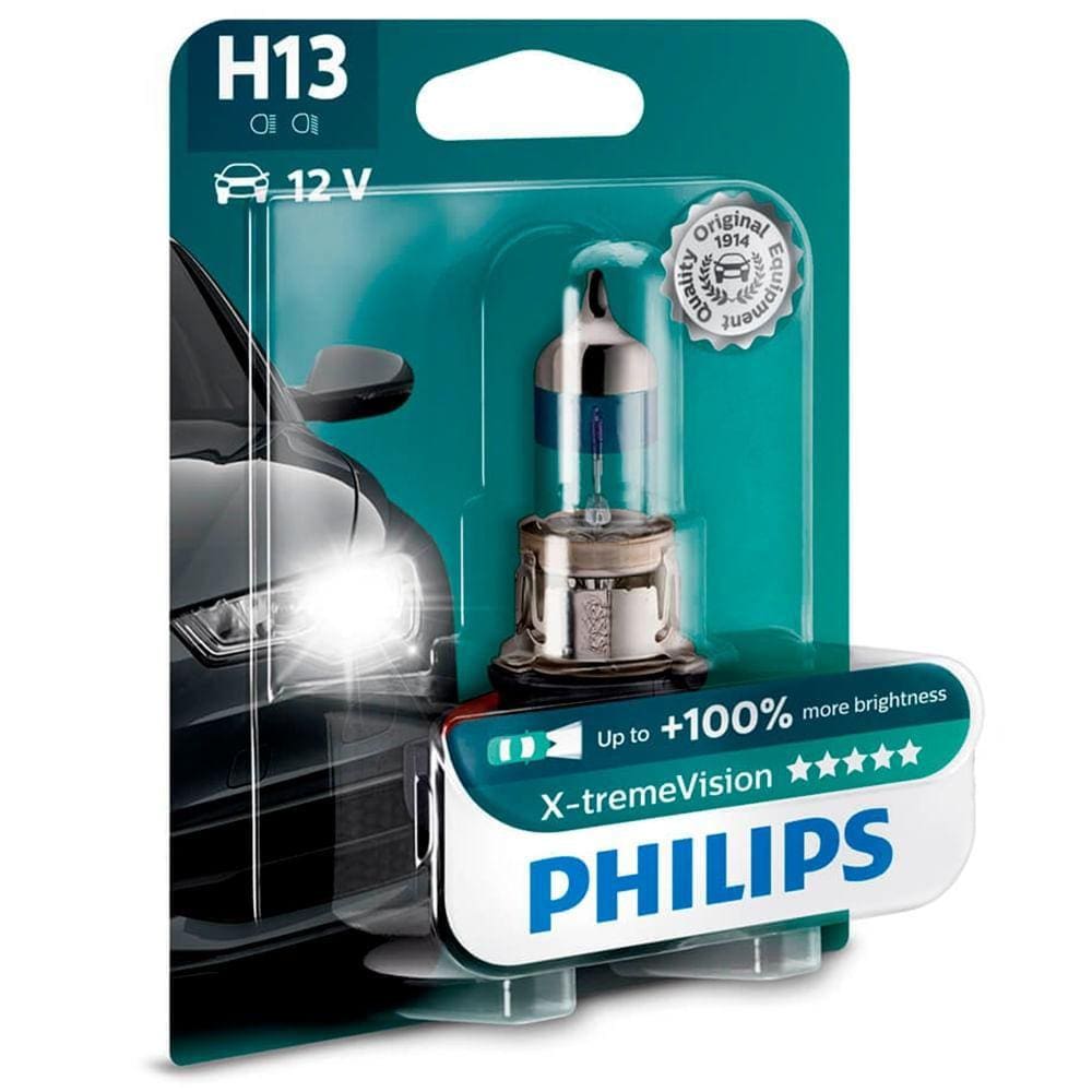 Lâmpada Philips Xtreme Vision 55w 12v P26,4t H13 Farol