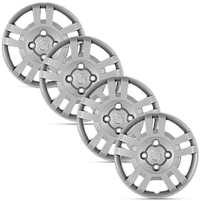 Jogo 4 Calota Modelo Original Ford Fiesta Prata Aro 14