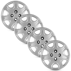 Jogo 4 Calota Original Fiat Palio Prata Aro 14 Grid