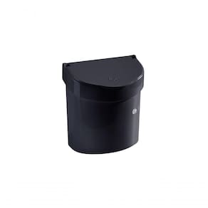 Lixeira Para Pia Glass 20,3 X 14,6 X 21,3 Cm 2,7 L Preto Coza