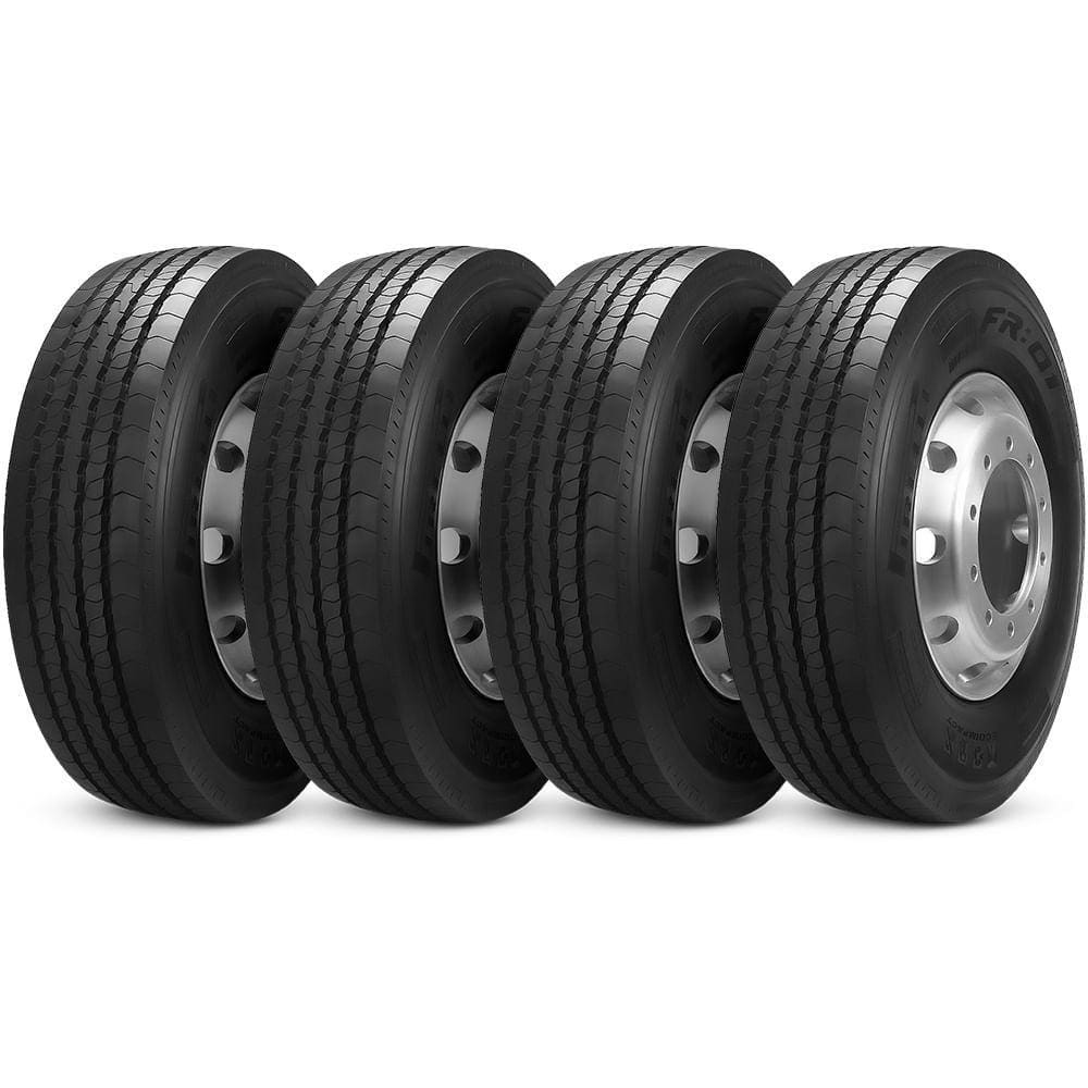 Kit 4 Pneu 285/70r19.5 146/144l Tl M+s Fr01 Liso Rodoviário