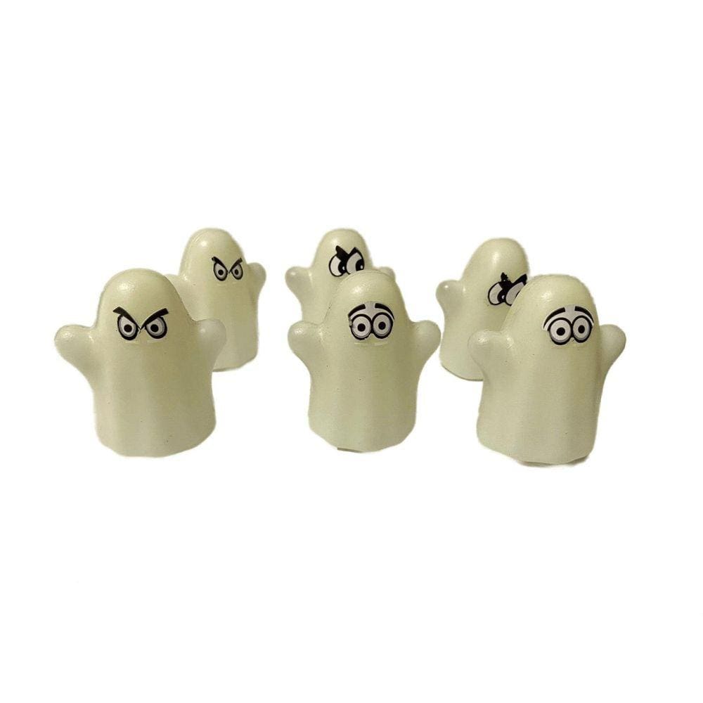 Kit Com 6 Un Fantasminha Neon Brilha No Escuro Decoração