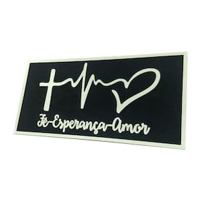 Quadro Fé Esperança E Amor