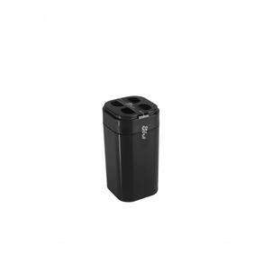 Porta-escova Splash 6,5 X 6,5 X 12,7 Cm Preto Coza