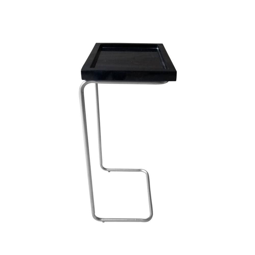 Bandeja Lateral Porta Copo E Notebook Sofá Cor Preto