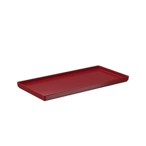 Bandeja Para Banheiro Splash Coza 27x13x1,5 Vermelho Bold Coza