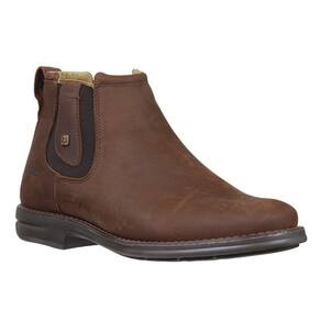 Botina Masculina Bico Redondo Marrom Zebu 33565