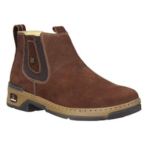 Botina Masculina Bico Redondo Marrom Zebu 33557