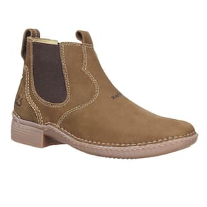 Botina Masculina Marrom com Bico Quadrado Zebu 31102